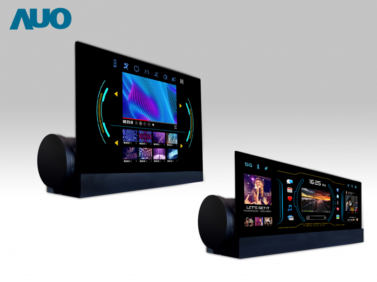 友達14.6吋可捲式Micro LED面板，導入車內資訊、影音娛樂及駕駛安全系統，翻轉智慧移動場域