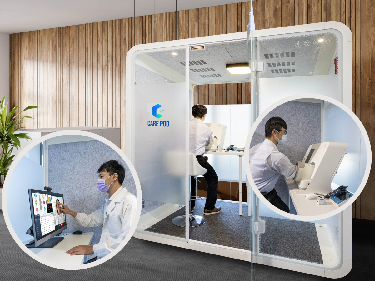 达擎于医疗科技展中展出＂远距诊疗舱＂，以因应医疗数字化及社会高龄化趋势下、复诊及慢性病患等族群对于远距看诊需求逐渐升高所推出的创新整合方案。多功能合一、高隐私性的远距诊疗舱可根据病患端与医师端的不同需求，提供弹性化及客制化功能，节省医生和病患的精力及时间