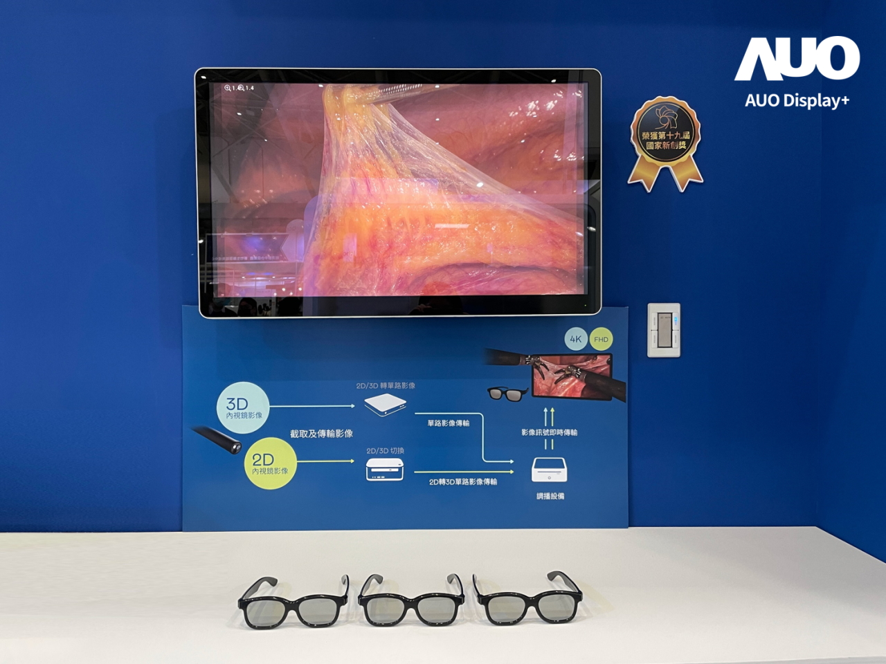 達擎寬視角3D醫療顯示器，協助醫護團隊成員於手術進行時，皆能看到一致性的3D影像，提高溝通效率，使手術更精準、快速完成達擎寬視角3D醫療顯示器，協助醫護團隊成員於手術進行時，皆能看到一致性的3D影像，提高溝通效率，使手術更精準、快速完成