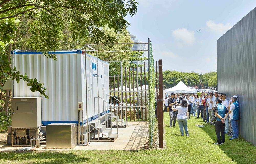 友達西大墩窯文化館建置屋頂全綠電及儲能櫃，為兼具創能儲能的永續綠能場域